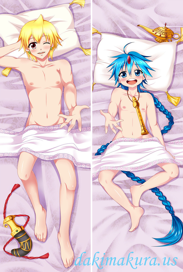 Alibaba and Aladin - Magi Male Anime Dakimakura Japanese Hugging Body Pillow Cover